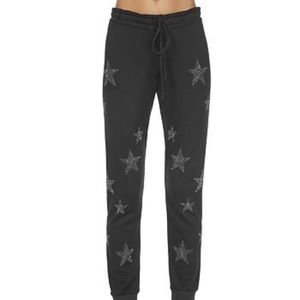 Michael Lauren Price Star Embellished Sweatpants